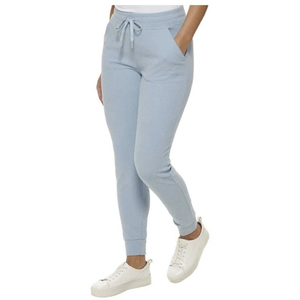 Marc New York by Andrew Marc New Women's Ribbed Knit Jogger Pants Blue Size L